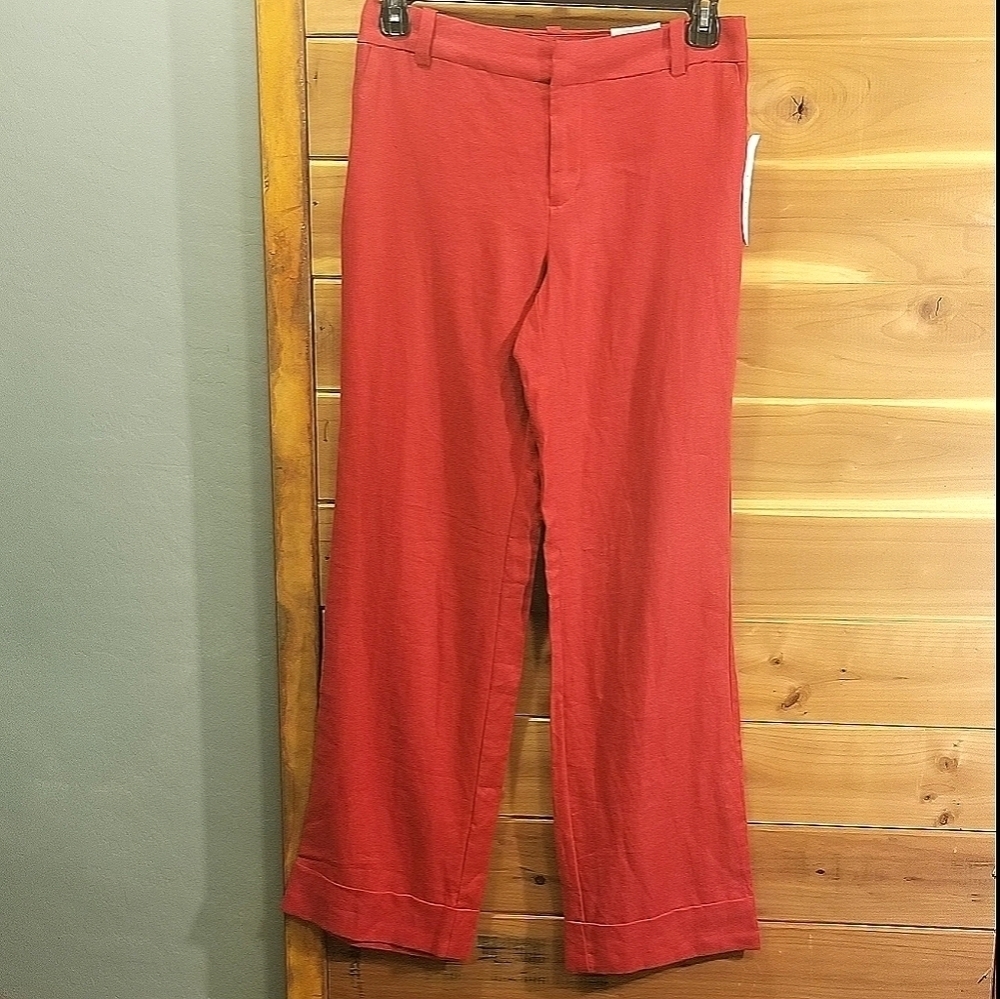 Coldwater Creek Natural Fit Linen Trousers